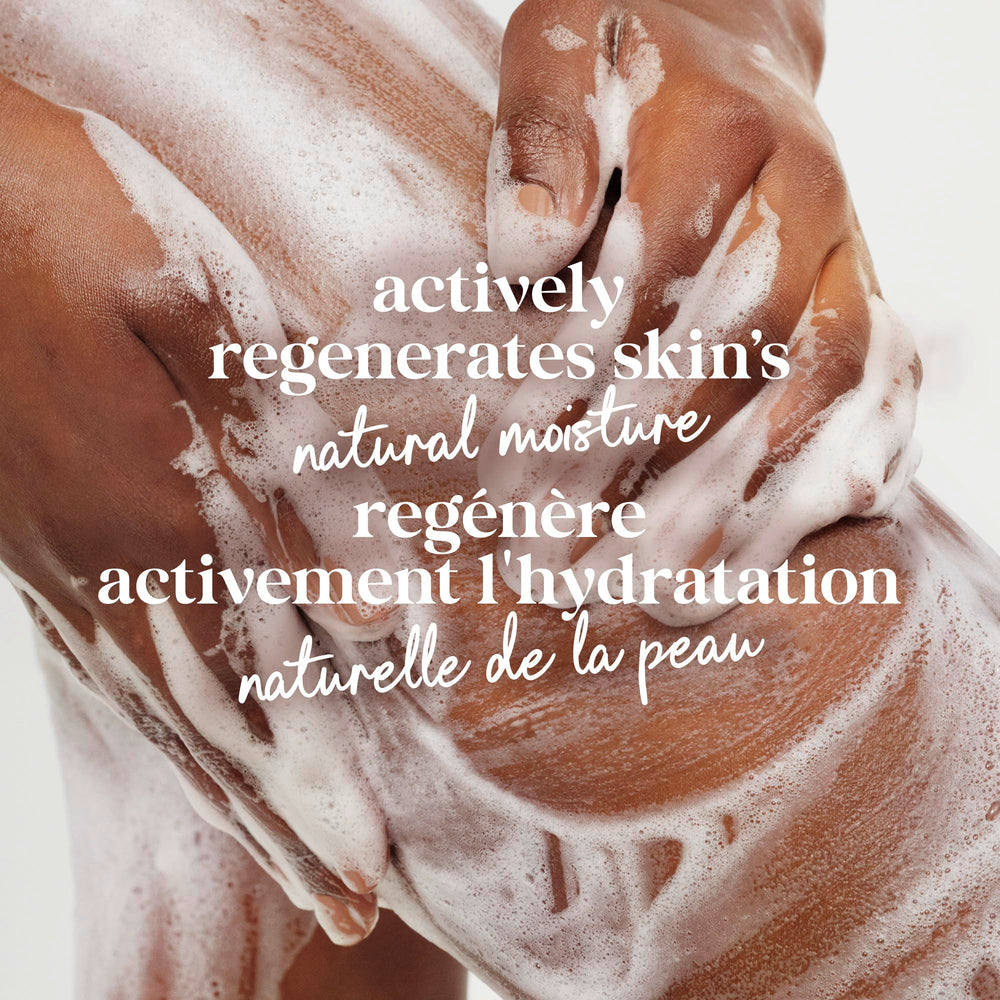 Dove bottle 100 recycled plastic packaging emphasizes sustainable skincare choice.