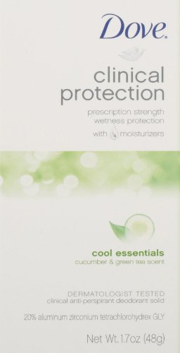 Dove Clinical Protection Cool Essentials box highlights a two-pack for convenience.