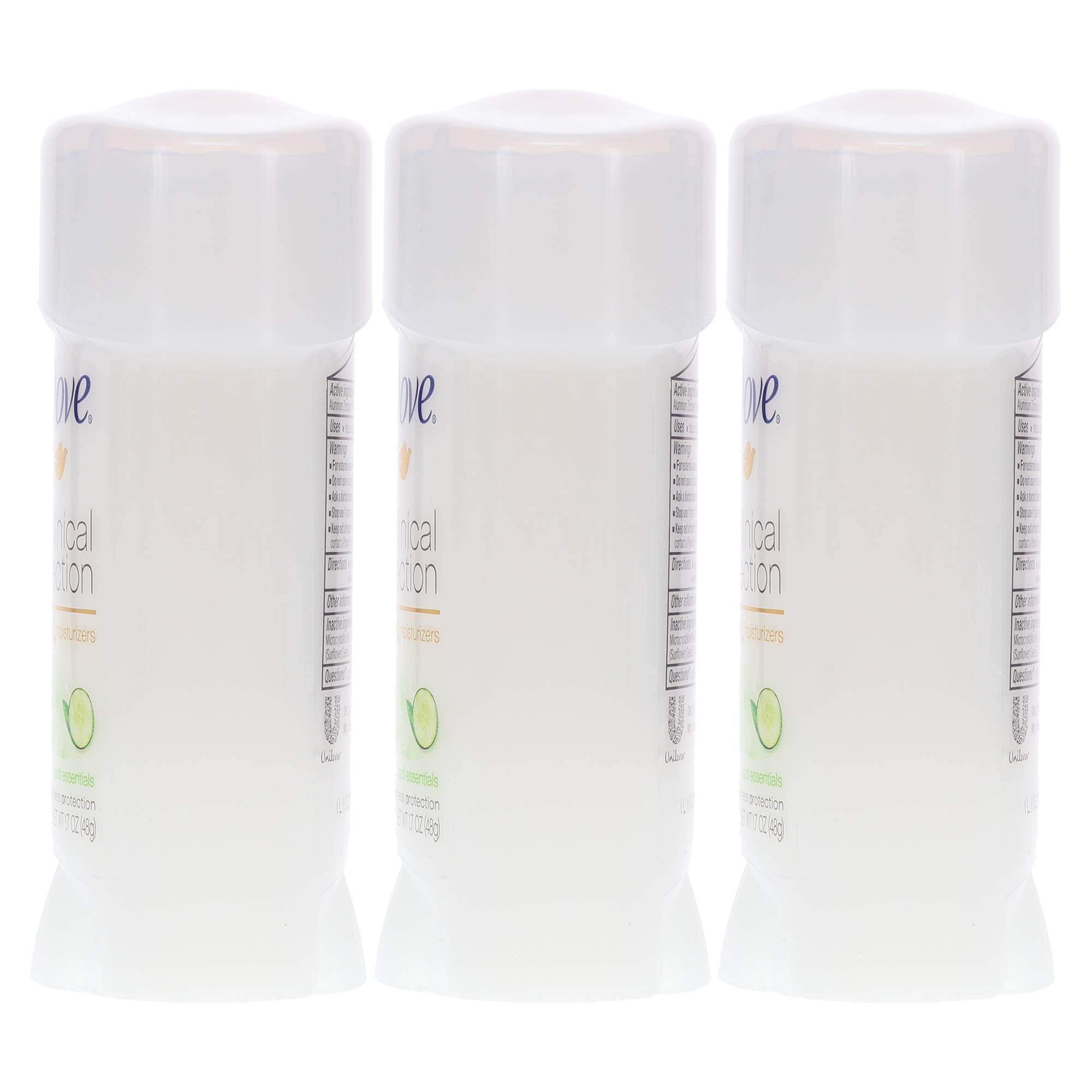 Dove Clinical Protection Cool Essentials cap detail shows secure twist cap for easy, mess-free use.