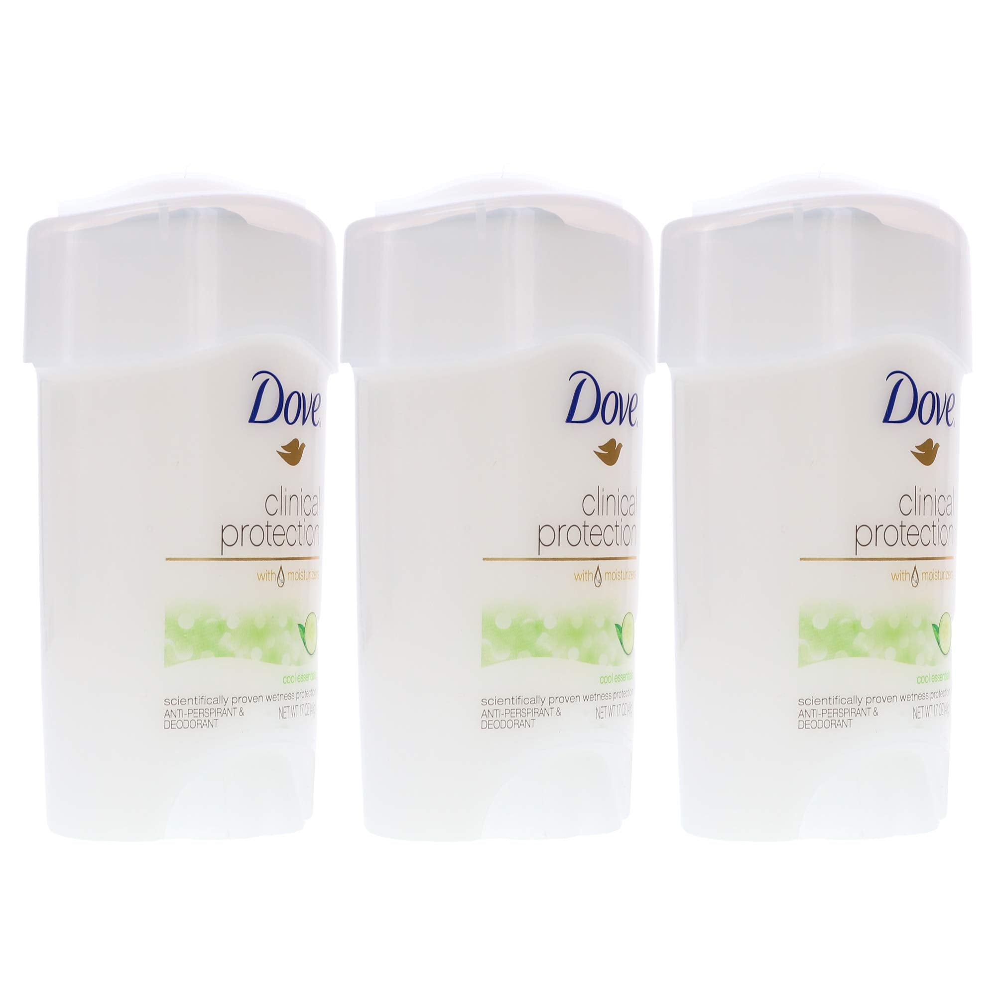 Dove Clinical Protection Cool Essentials skin moisturizers graphic notes gentle 1/4 moisturizers.