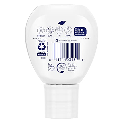 Dove Concentrate Refill bottle-mix demonstrates easy dilution to 16 oz moisturizing wash.