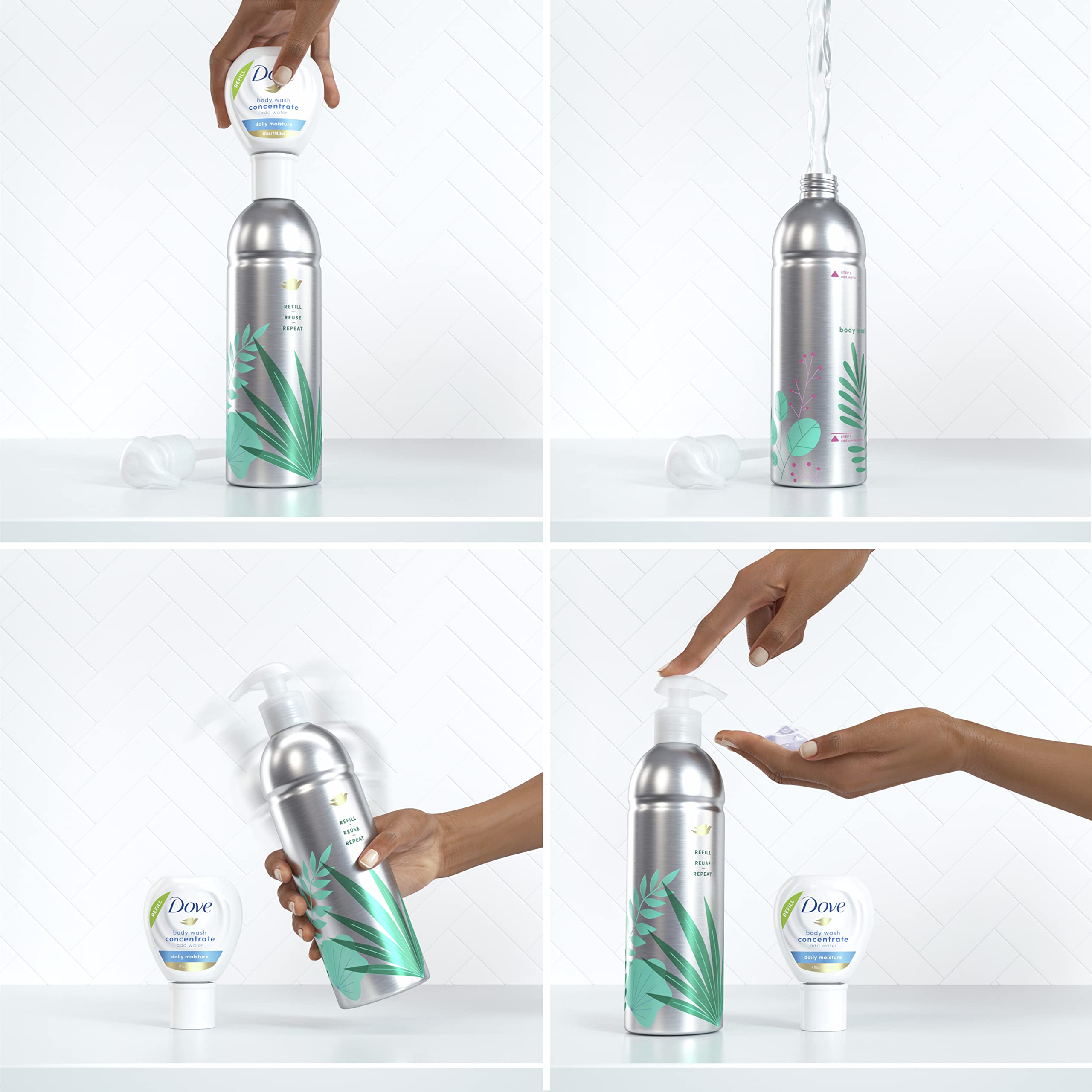 Dove Concentrate Refill daily-moisture formula close-up highlighting instant softness.
