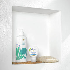 Dove Concentrate Refill water-addition step activates a moisturising formula for soft skin.