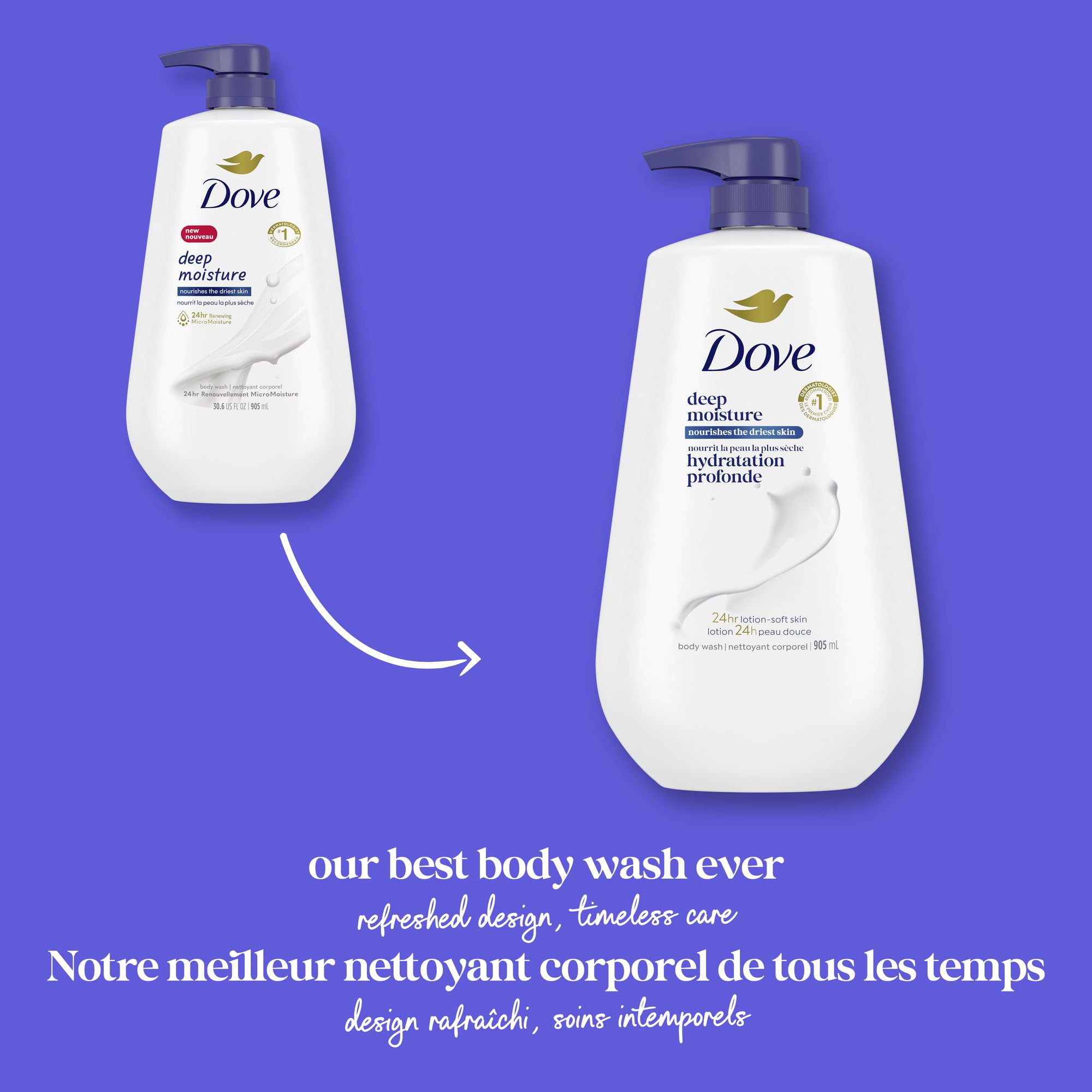 Dove cruelty-free certification badge signals ethical choice in everyday cleansing.