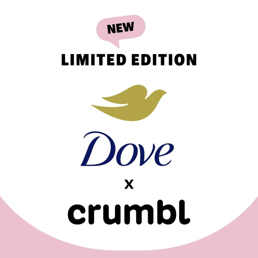 Dove Crumbl Confetti Cake gift set box front ready for gifting.