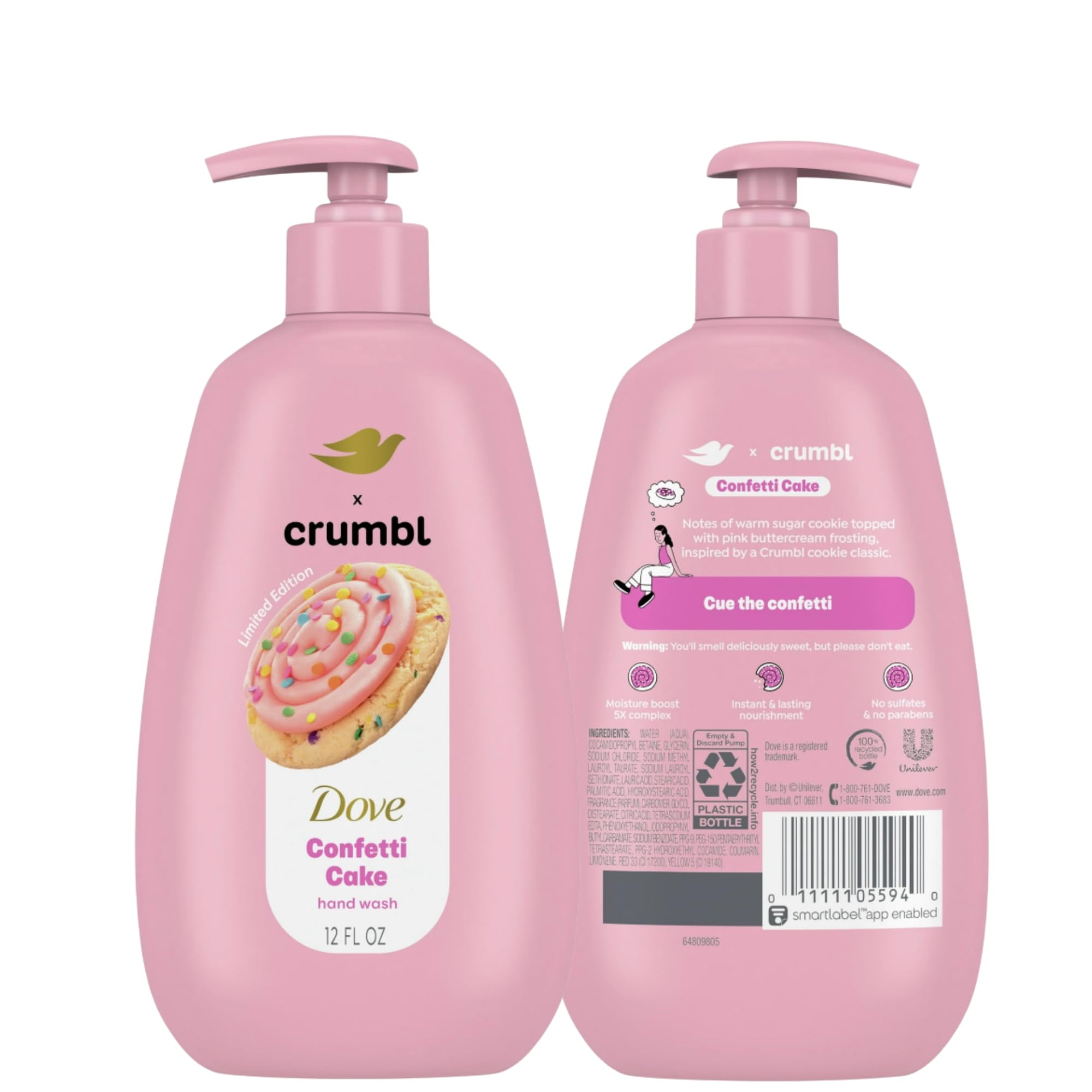 Dove Crumbl Confetti Cake packaging front view suitable for gifting