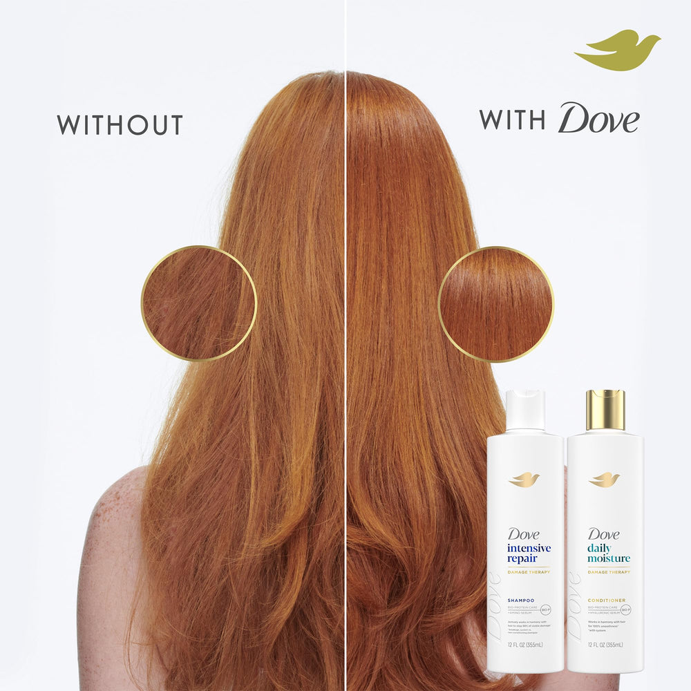 Dove Daily Moisture conditioner delivers smoothing, manageable hair with lightweight feel.