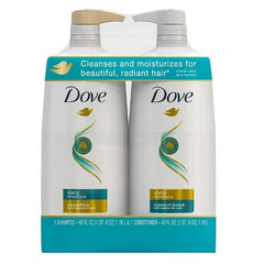 Dove Daily Moisture shampoo pump bottle for gentle daily cleansing and hydration.