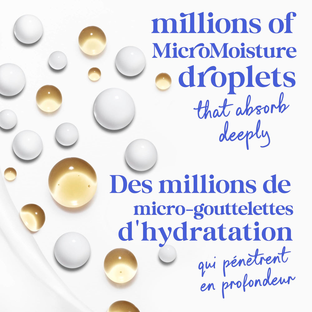 Dove Deep Moisture ph-balanced image underscores gentle cleansing and moisture retention.