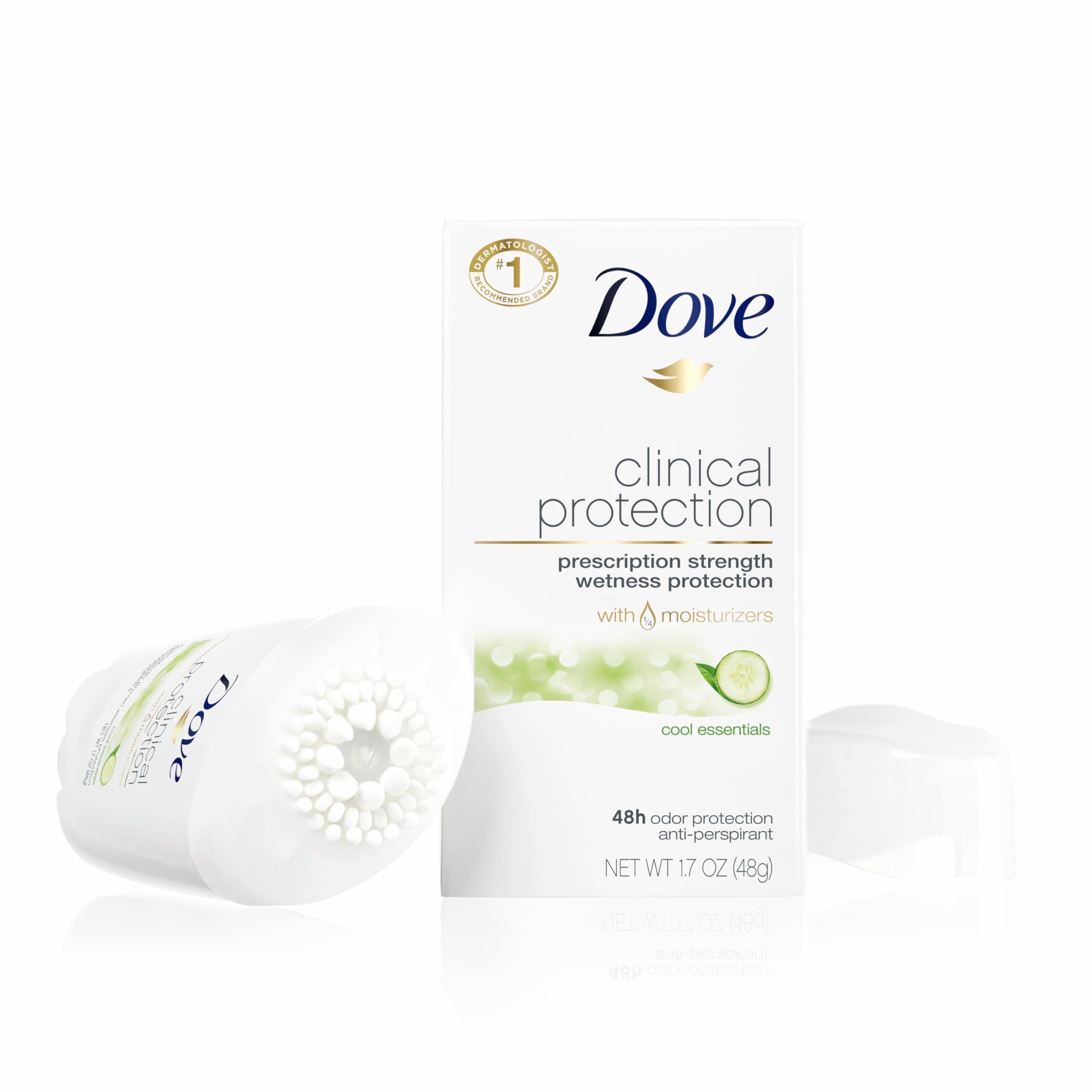 Dove Original Clean packaging highlighting smooth glide and alcohol-free formula