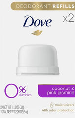 Dove deodorant refill packaging made with 98% recycled plastic