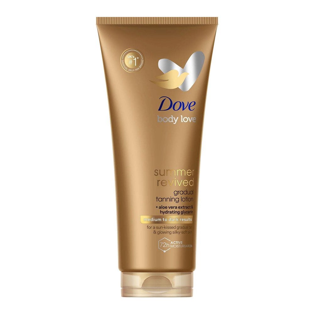 Dove Derma Spa Summer Revived bottle pour for a gradual sun-kissed glow