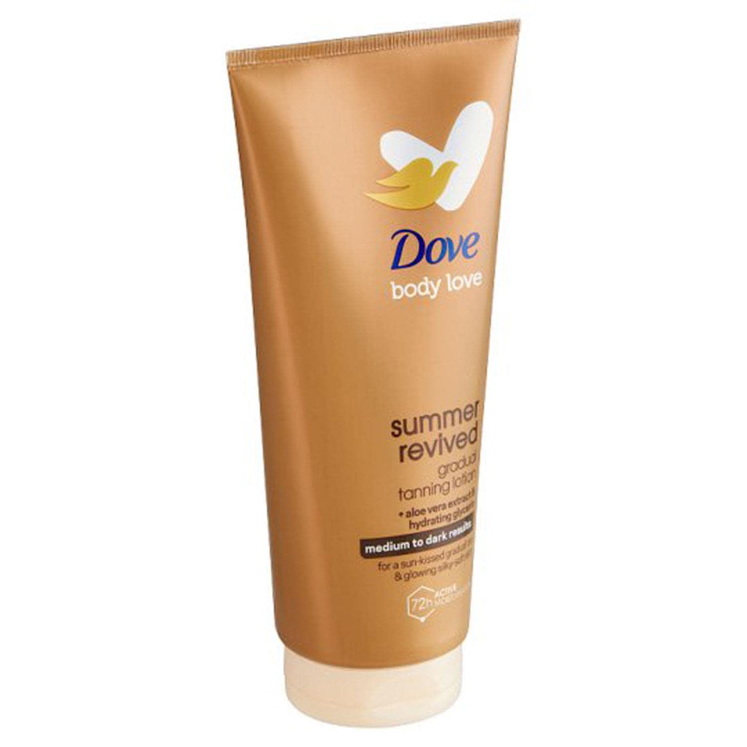 Dove Derma Spa Summer Revived lotion texture close-up showing creamy moisturizing formula