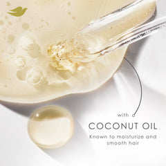 Dove DermaCare shampoo lather application shows gentle cleansing with zinc-based relief.