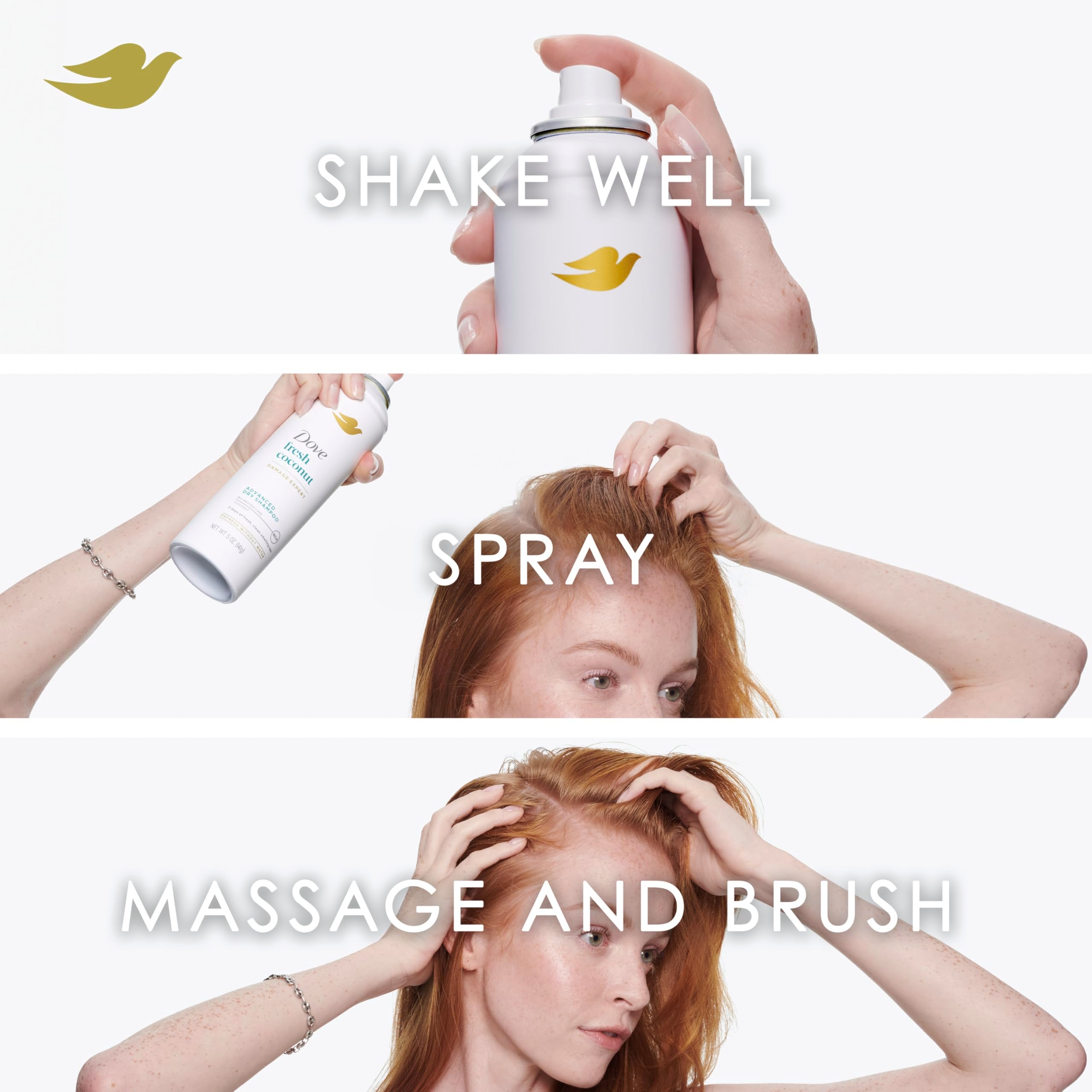 Dove Dry Shampoo safe for color-treated hair between washes