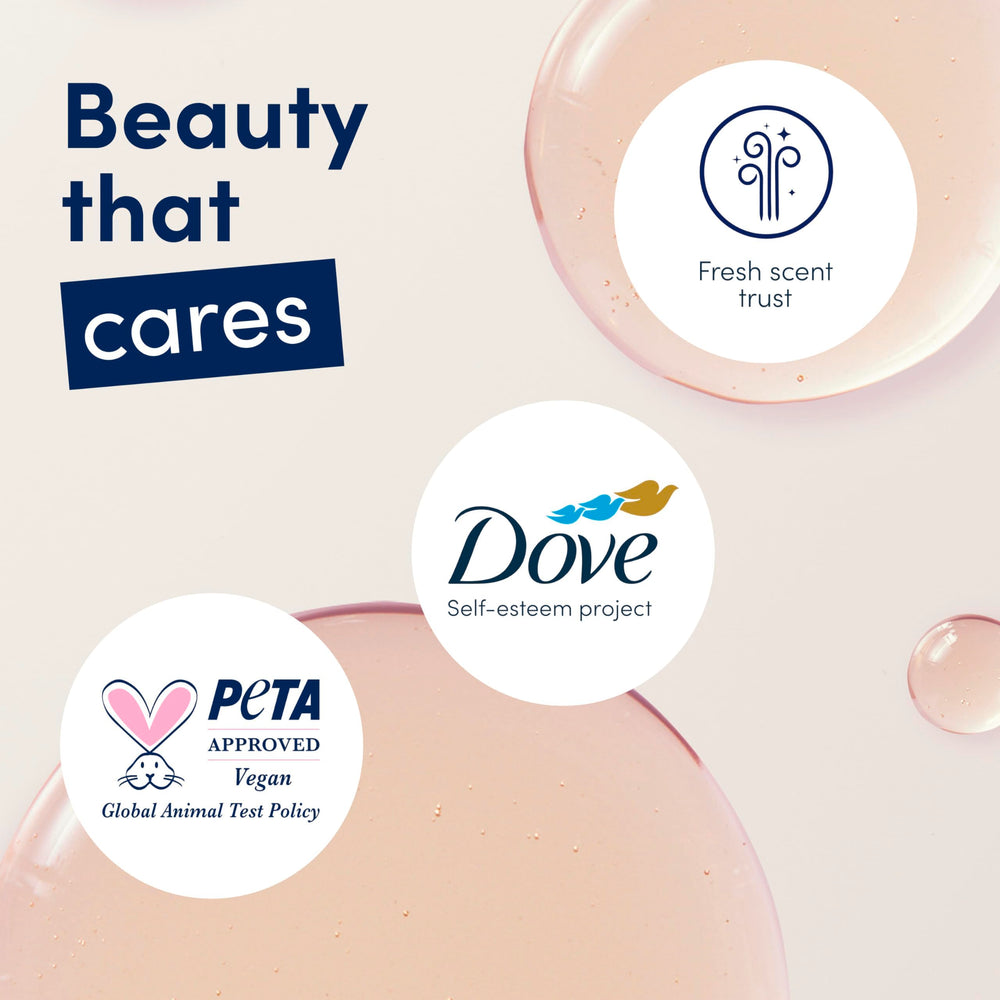 Dove Even Tone 3-count pack stands ready for daily use.