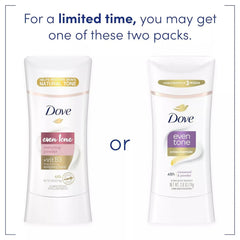Dove Even Tone rosewood powder deodorant being applied smoothly on underarm