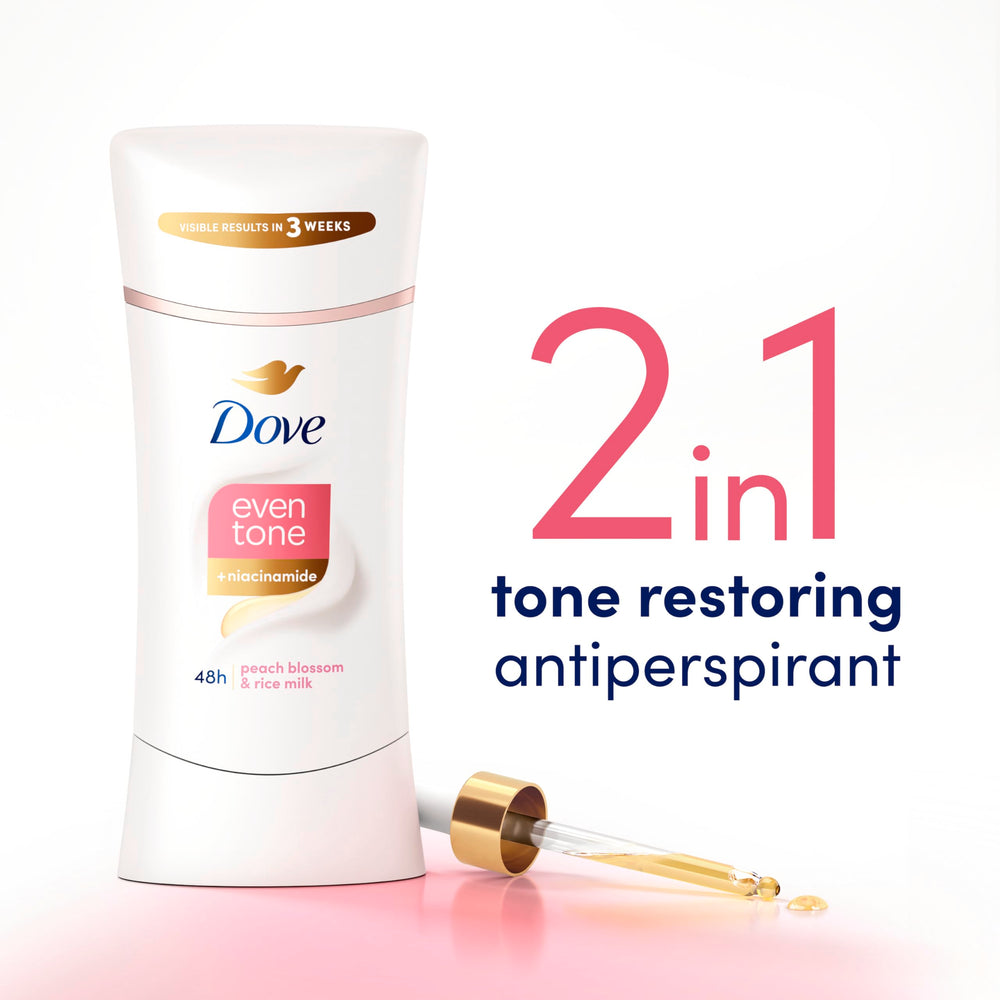 Dove Even Tone demonstrates potential for an improved underarm tone and smoother skin.