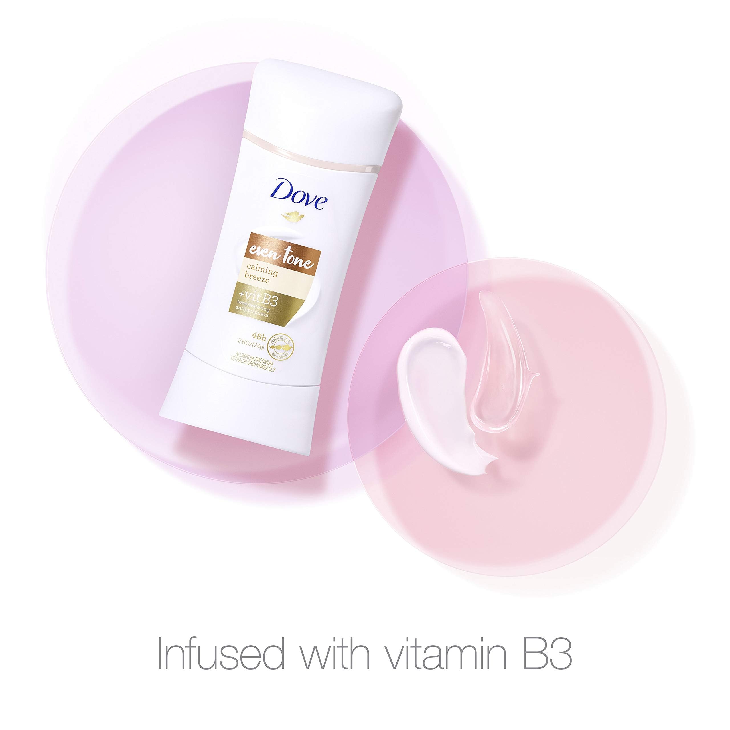 Dove Even Tone stick being applied to underarm area.