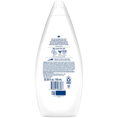 Dove Fresh Care pump top for easy, quick shower application.