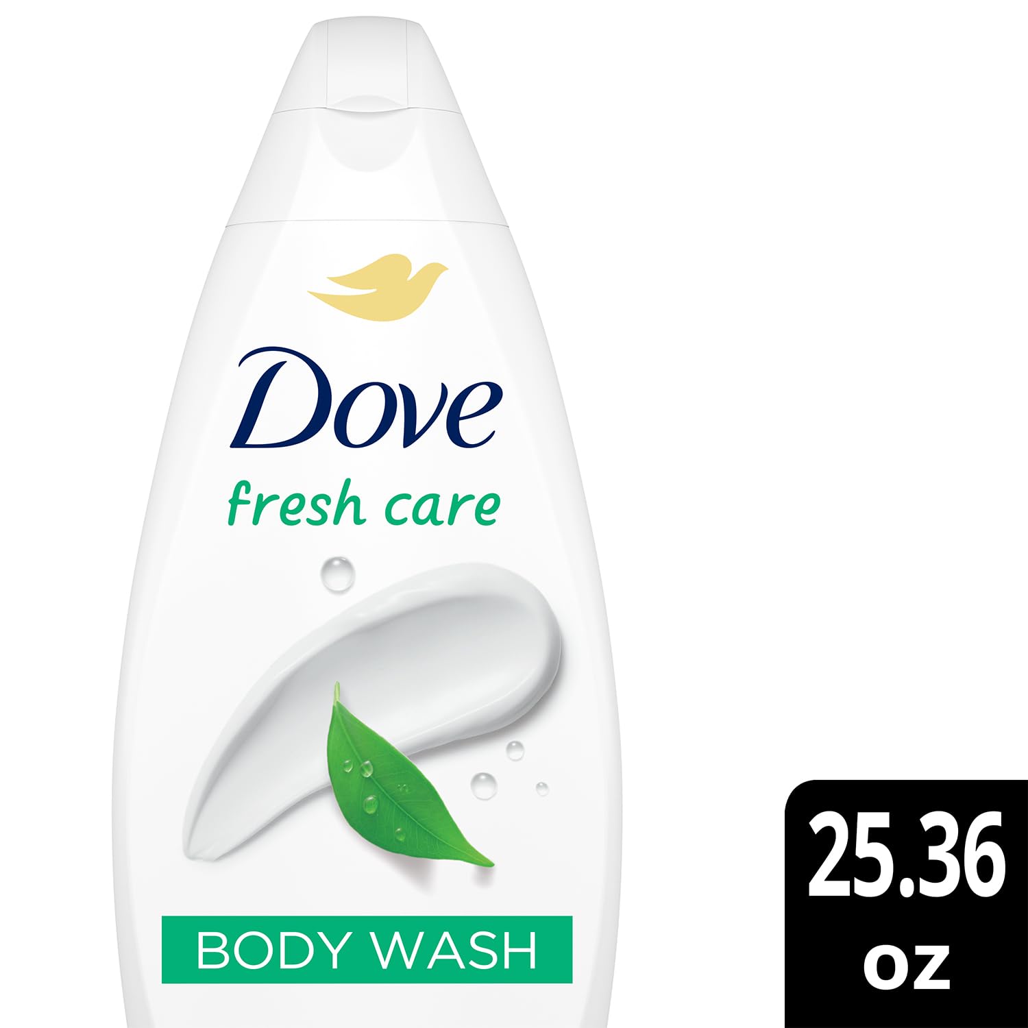 Close-up of rich lather from Dove Fresh Care for gentle cleansing.
