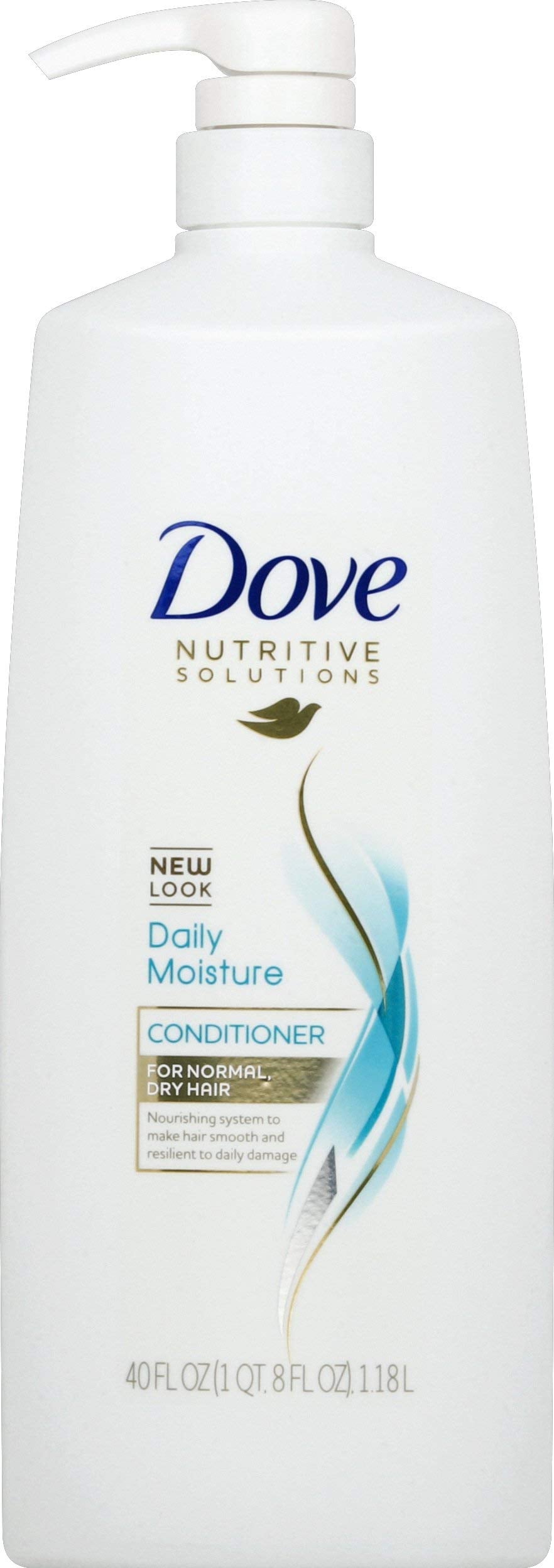 Dove Hair Therapy Daily Moisture Conditioner bottle pour for smooth, frizz-free hair