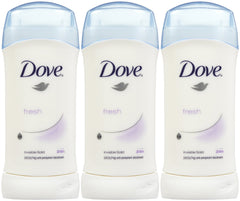 Dove Invisible Solid Deodorant Fresh 2.6 oz stick offers long-lasting protection.
