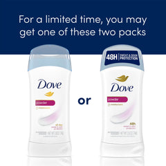 Dove Invisible Solid Powder Deodorant Stick moisturizers for softer underarm skin