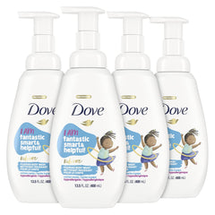 Dove Kids Care foaming bath Cotton Candy pump for gentle daily cleansing and fun bath time