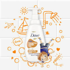 Dove Kids Care Foaming Body Wash Coconut Cookie foamy texture feels playful and gentle.