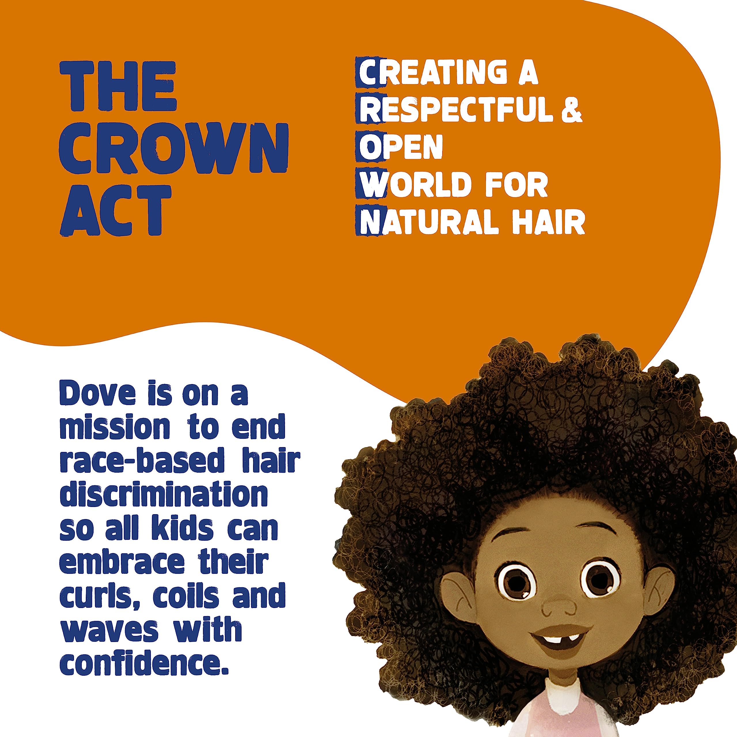 Dove Kids Hair Love detangler spray bottle provides tear-free detangling during bath.