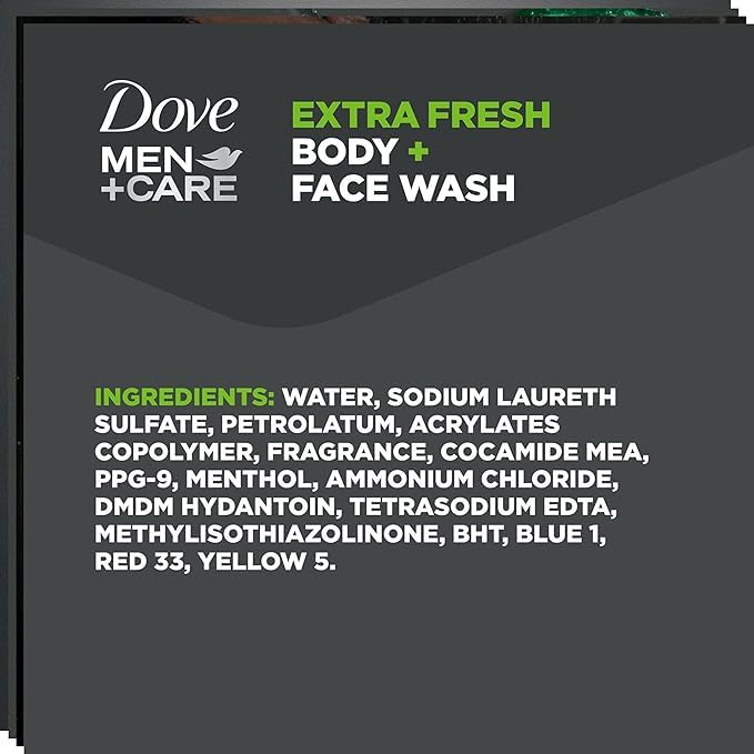 Dove Men+Care 32oz 2-pack in box for long-lasting use