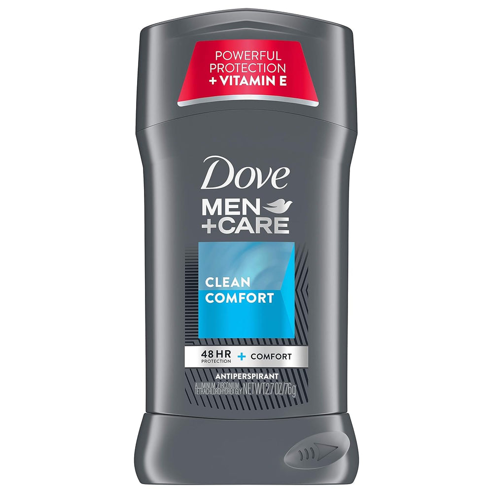 Dove Men+Care daily-use antiperspirant for consistent freshness.
