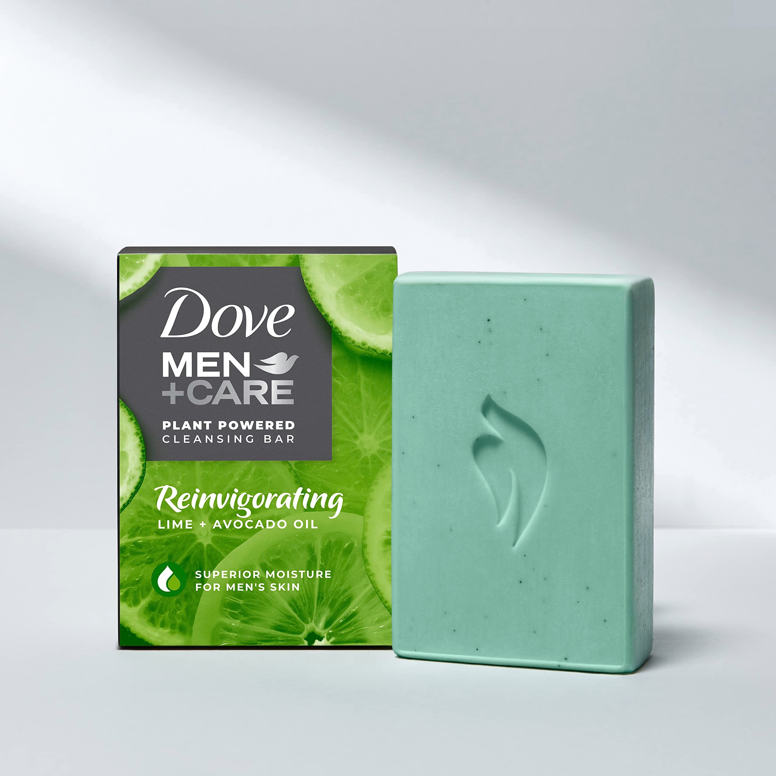 Dove Men+Care bathroom scene suggests a steady daily cleansing routine