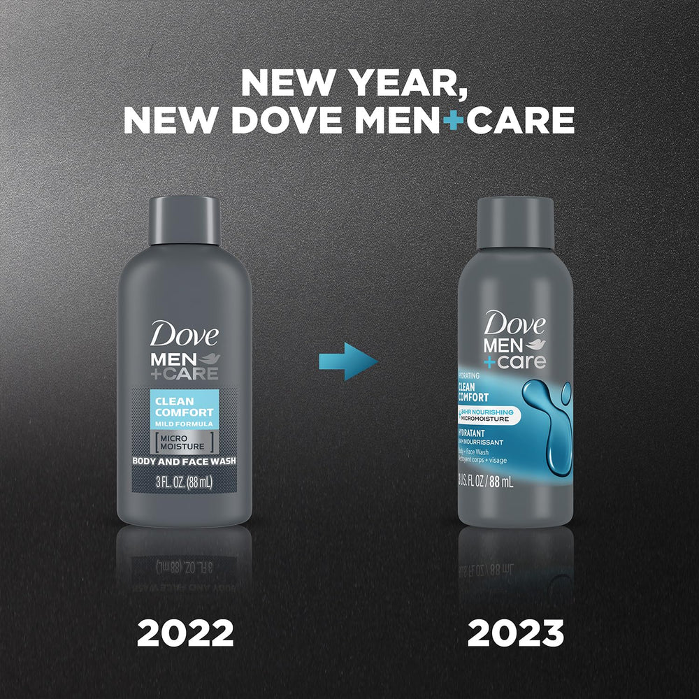 Dove Men+Care Clean Comfort micromoisture closeup communicates long-lasting hydration for skin.