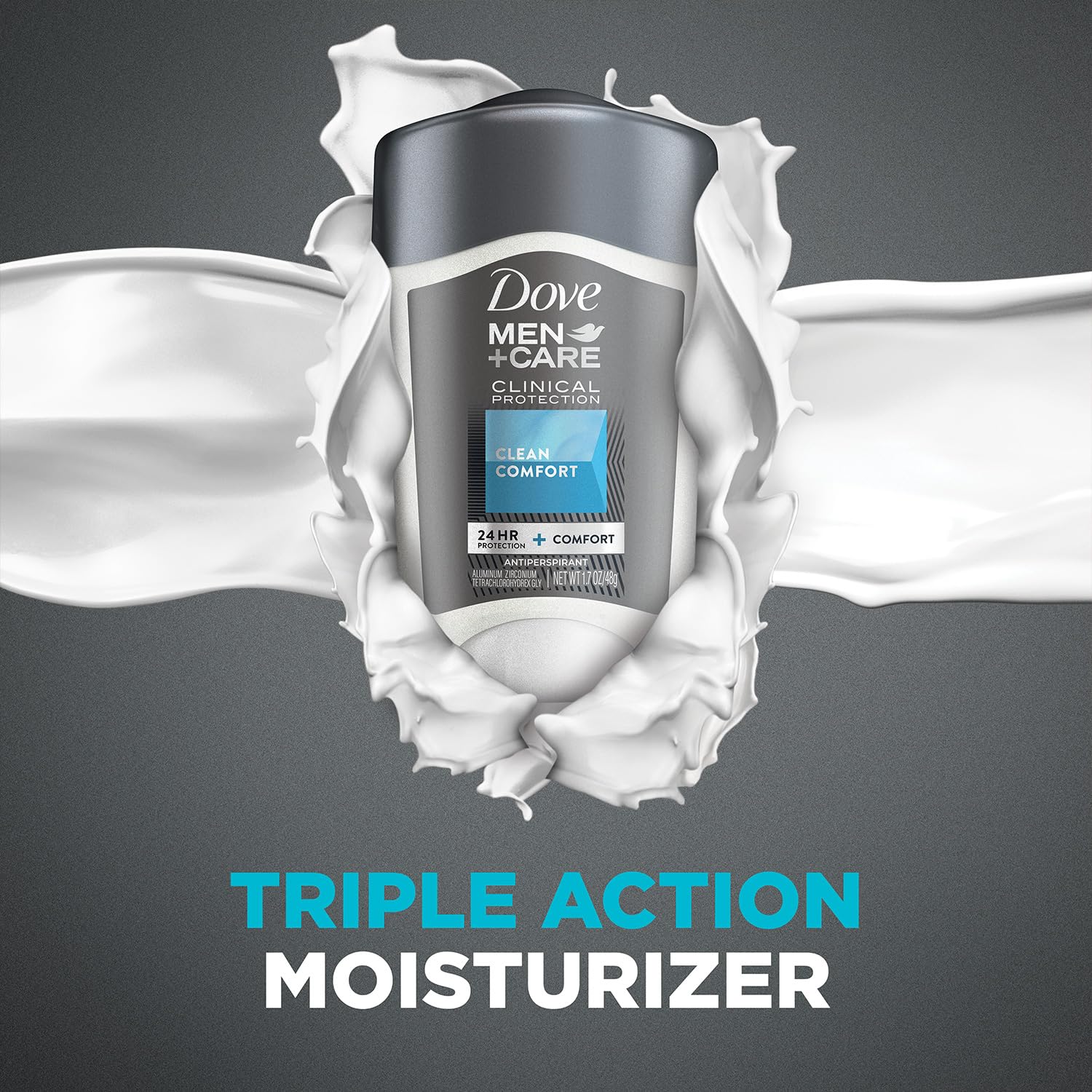 Dove Men+Care 1.7 oz stick ready for gym bag.