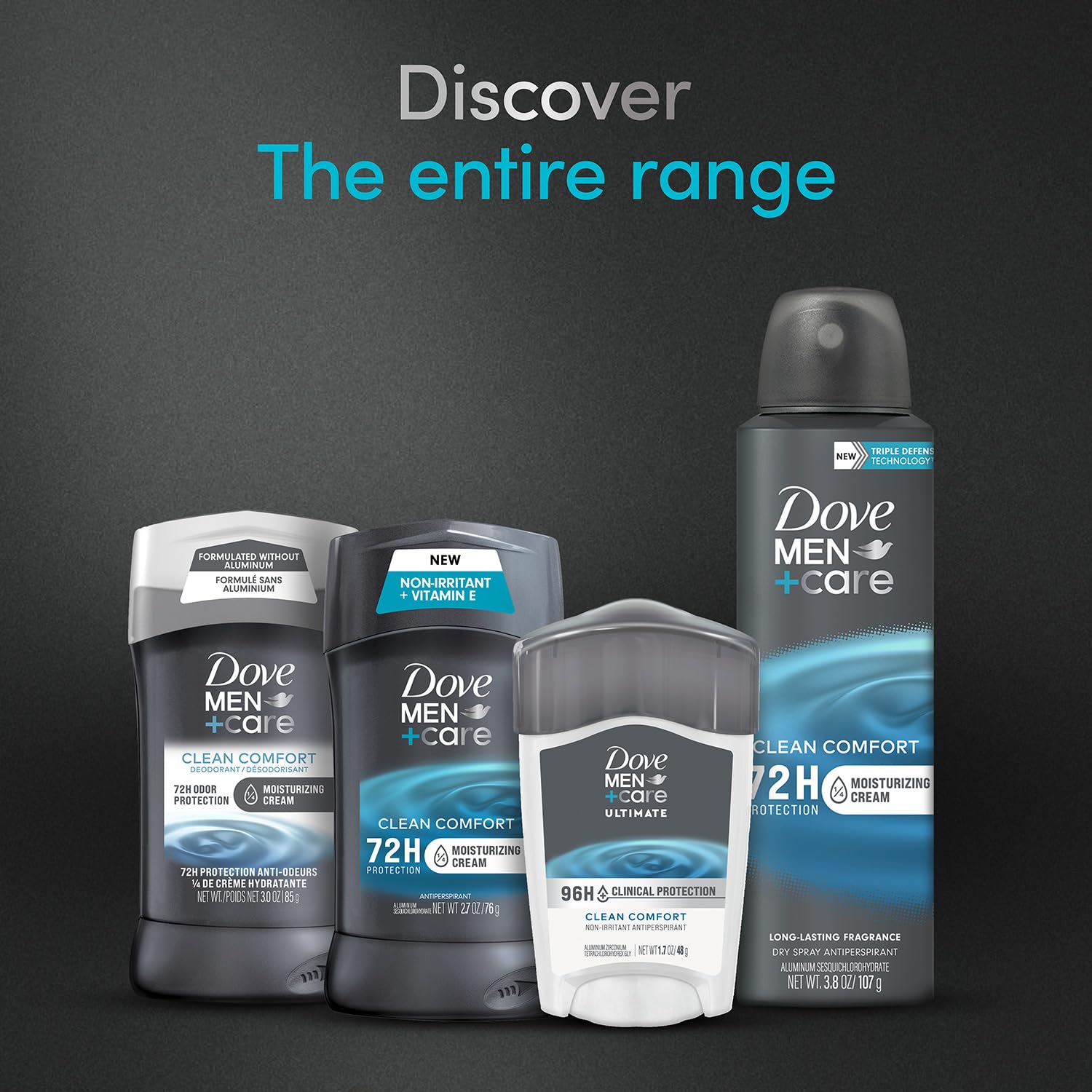 Dove Men+Care fits daily work and workouts.