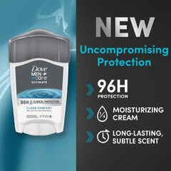 Dove Men+Care three-pack packaging for travel and restock.