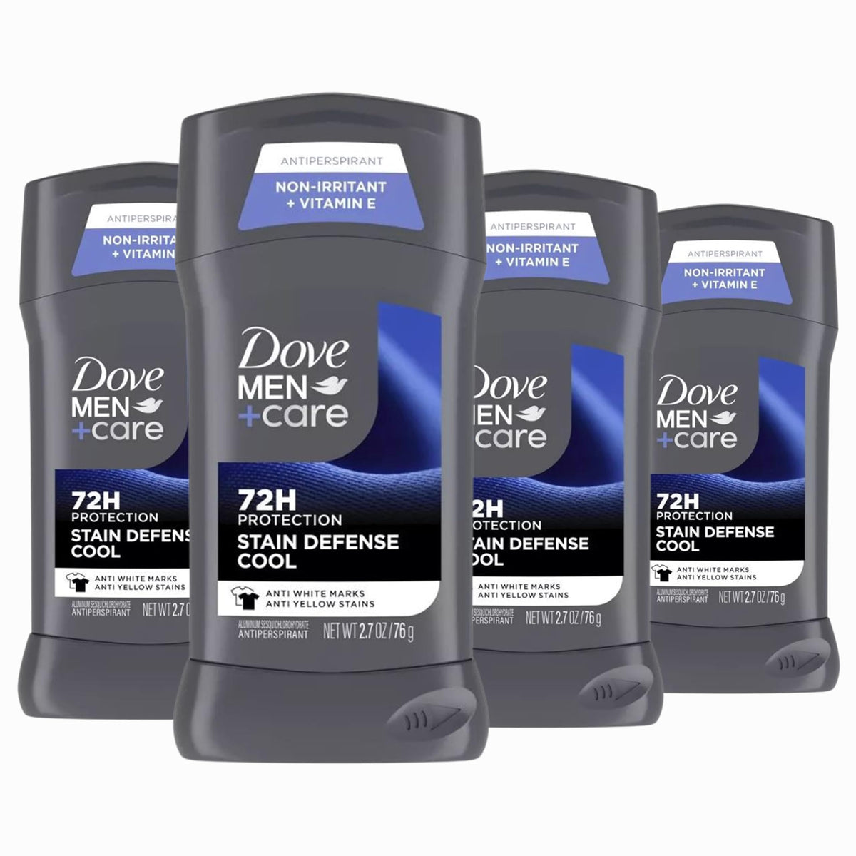 Dove Men+Care deodorant stick 4-count pack cool provides all-day odor protection and sweat defense.