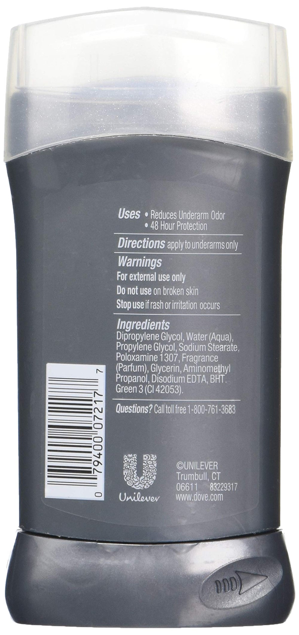 Dove Men+Care Deodorant Stick Extra Fresh applying motion shows comfortable skin