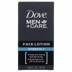 Dove Men+Care Hydrate Plus lotion application demonstrates daily massage