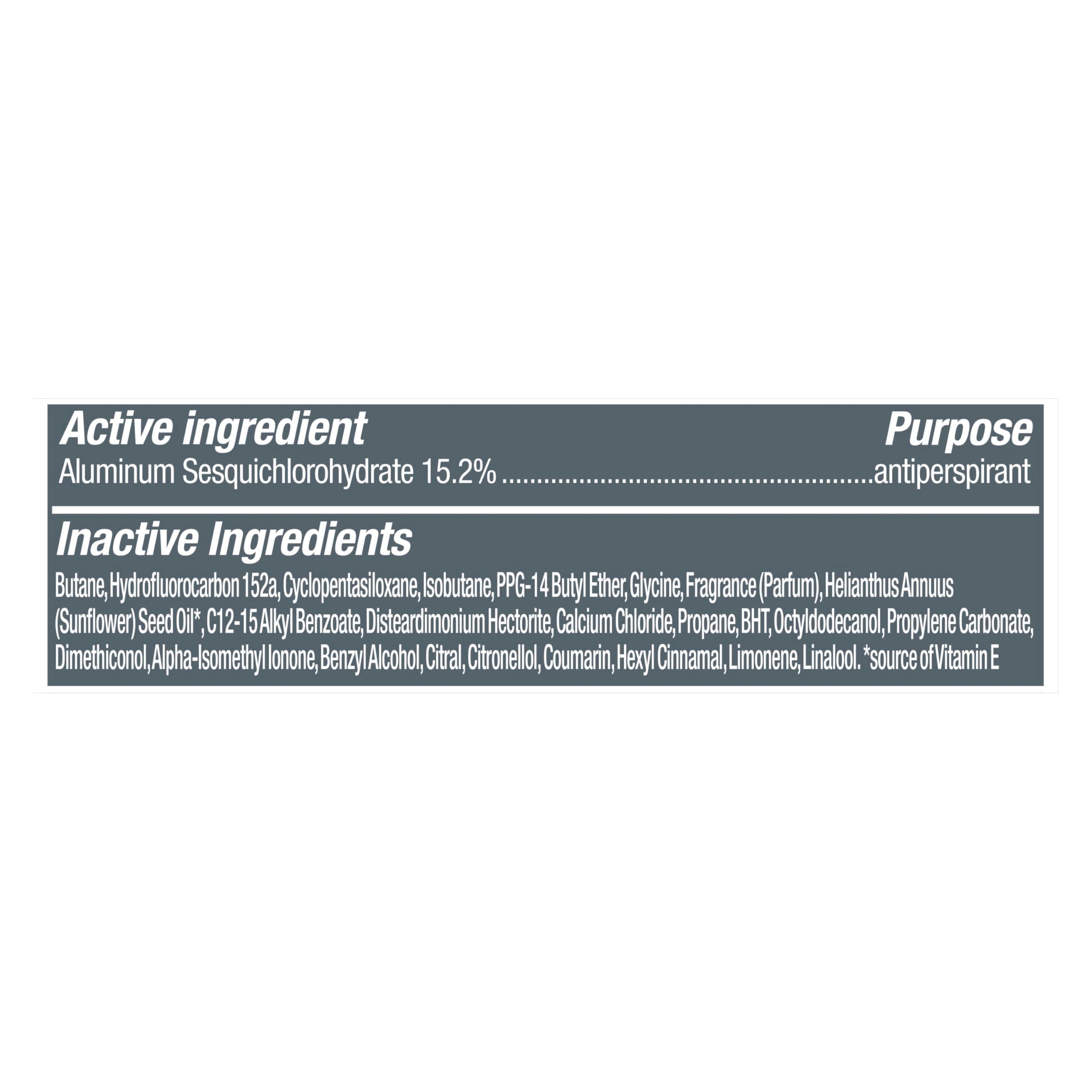 Dove Men+Care instant-dry spray texture on skin demonstrates comfortable feel.