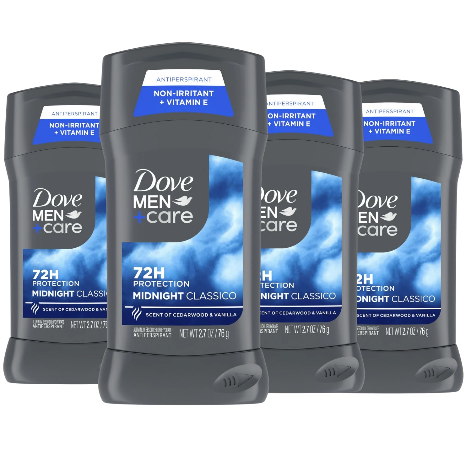 Dove Men+Care Midnight Classico deodorant application for daily sweat protection