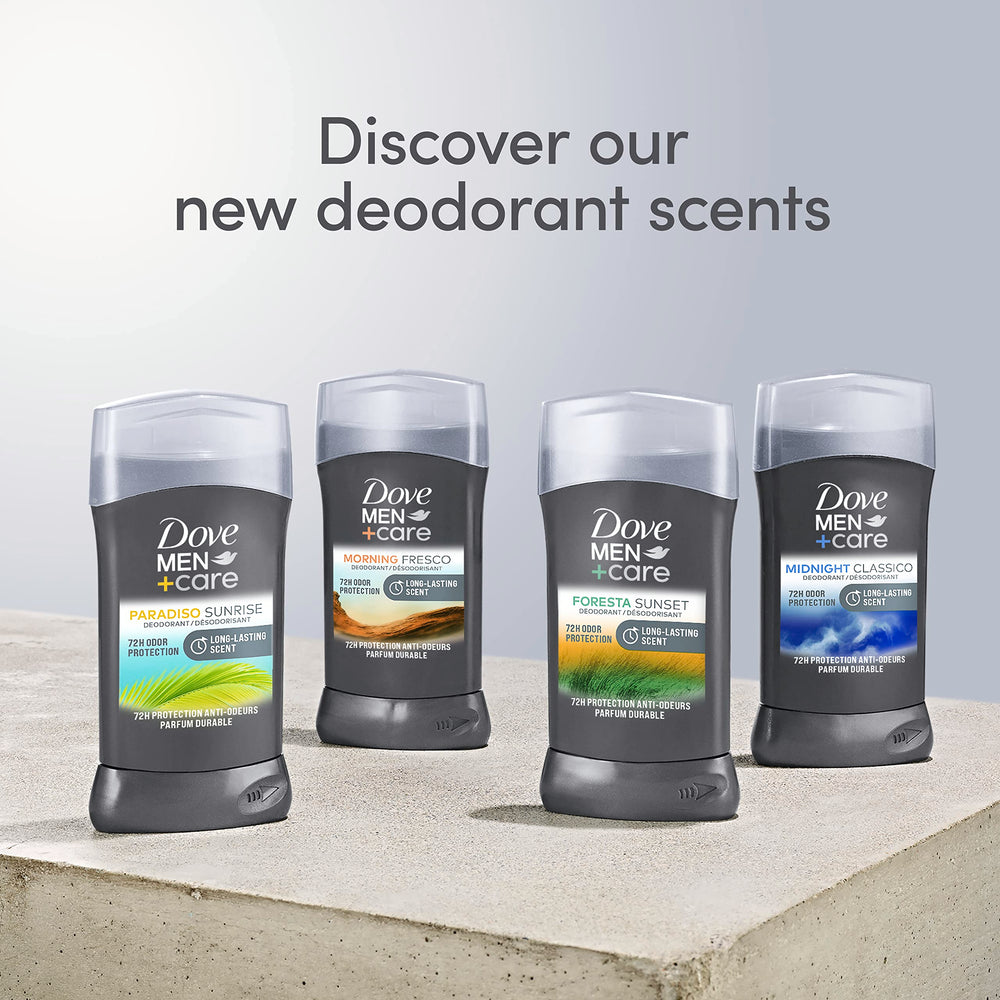 Dove Men+Care Morning Fresco aluminum-free formula on underarm care