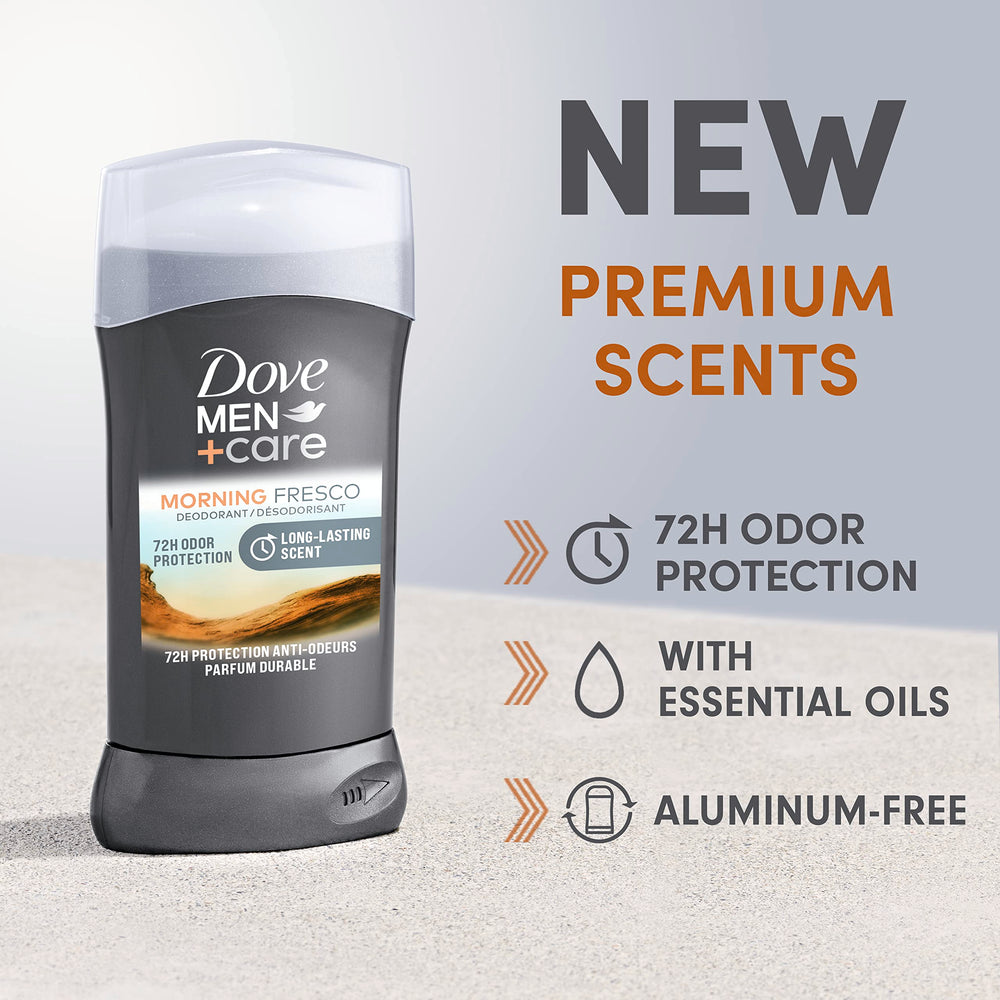 Dove Men+Care Morning Fresco application being applied to underarm