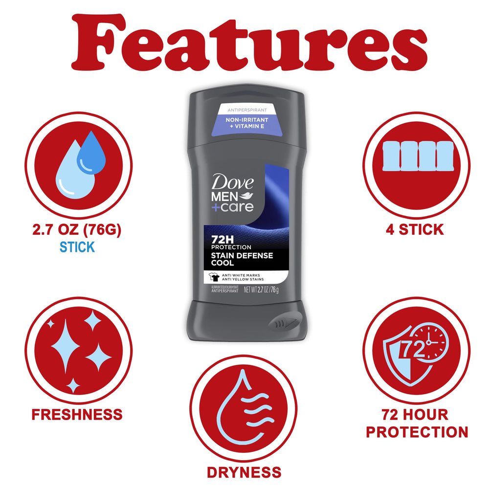 Dove Men+Care stain defense anti-white marks helps keep shirts looking brighter.