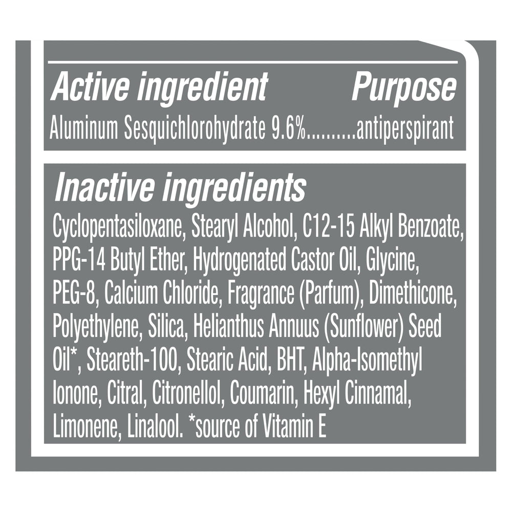 Dove Men+Care Stain Defense Clean cruelty-free and recyclable packaging details.