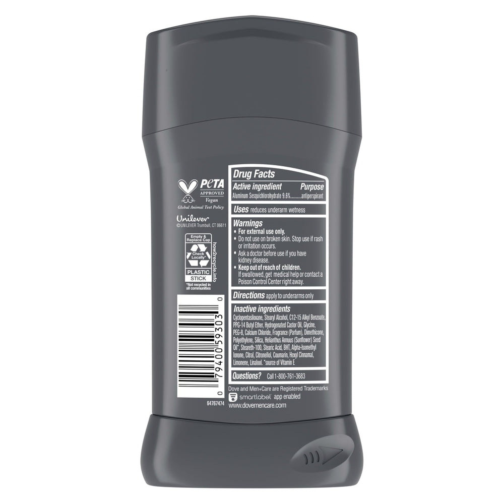 Dove Men+Care Stain Defense Clean close-up of creamy texture for underarm care.