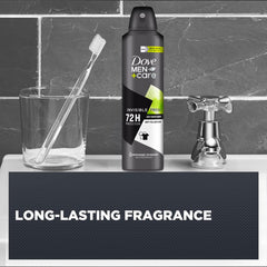 Dove Men+Care Triple Action Technology reduces white marks on dark fabrics.