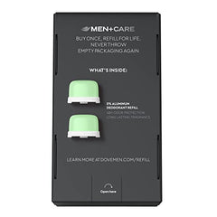 Dove Men+Care Ultimate Fresh Feel starter kit base with stainless steel case.